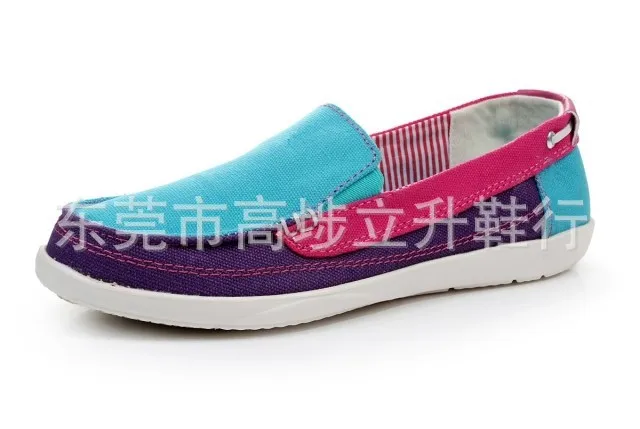 

Women's Fashion Mixed Colors Canvas Shoes Low-Cut Spring And Autumn Light Canvas Shoes Flat Nurses Cloth Shoes WOMEN'S Shoes