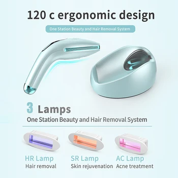 

Effect Hair Removal Upgraded Unlimited Flashes Fastest IPL Laser Hair Removal Device Painless Epilator Home Use