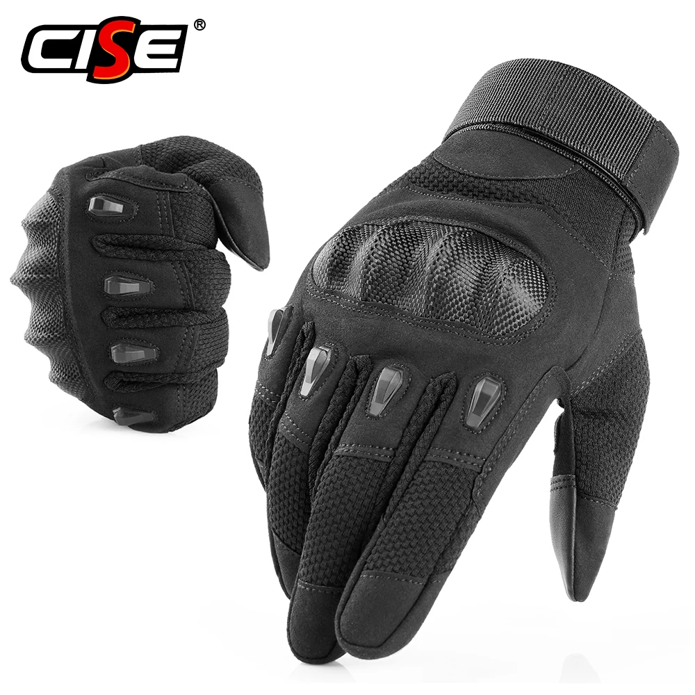 Comprar Pantalla táctil de asalto motocicleta dura nudillos guantes de dedo completo conducción de Motocross Moto de carreras Riding Biker Moto mujeres hombres