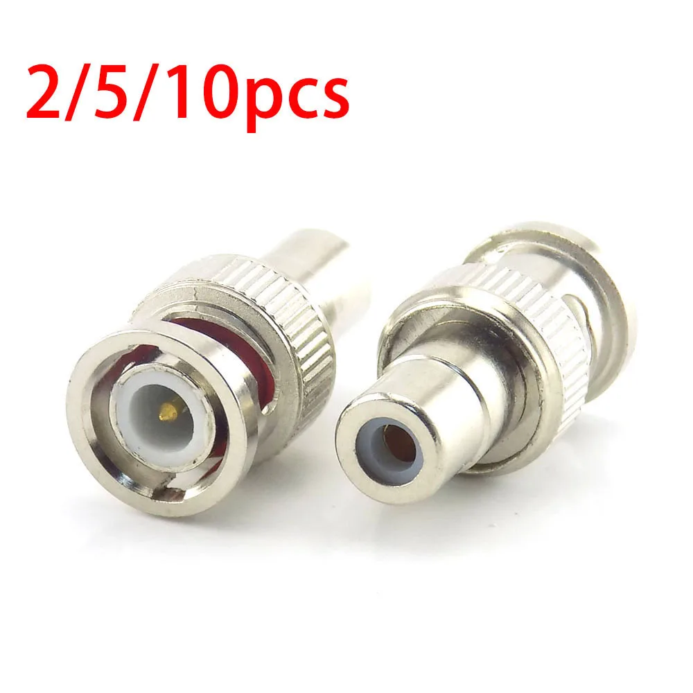 

1pc/10pcs BNC male TO RCA female Plug COAX Adapter Connector plug F/M Couple for Security System Video CCTV Camera H10