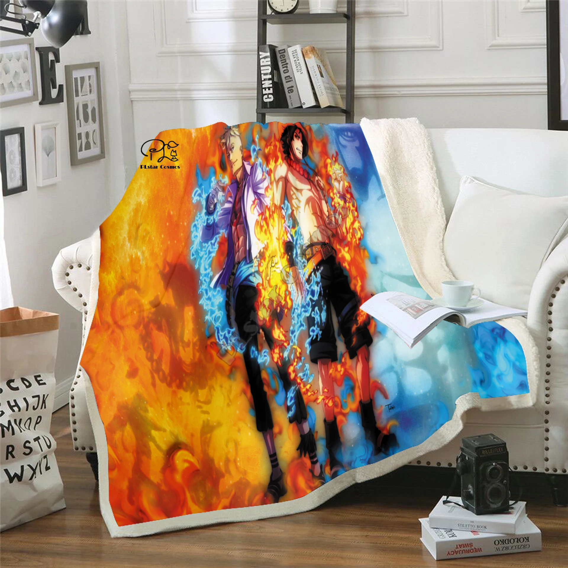 

Anime One Piece Blanket Design Flannel Fleece Blanket Printed Sofa Warm Bed Throw Blanket Adult Blanket style-14