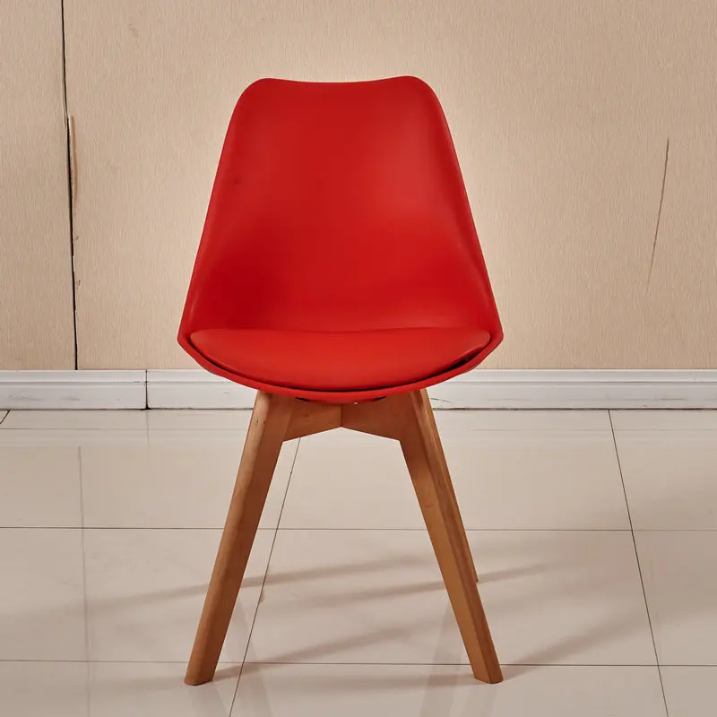 Пластиковая спинка, полиуретановый коврик, буковая ножка, стул Eames, чистый, разноцветный, для гостиной, столовой, стул, уютный, разобранный стул