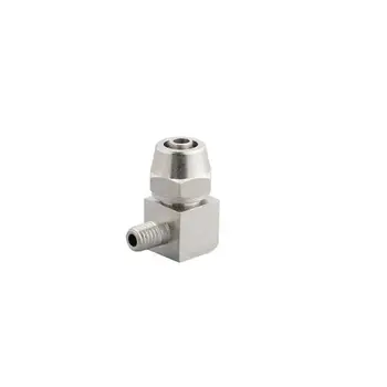 

PL6-M5 Quick Twist Connector Elbow Nickel Plated Brass Pneumatic Fast Push 6mm to M5 Metric Thread Air Fitting for PU Tube