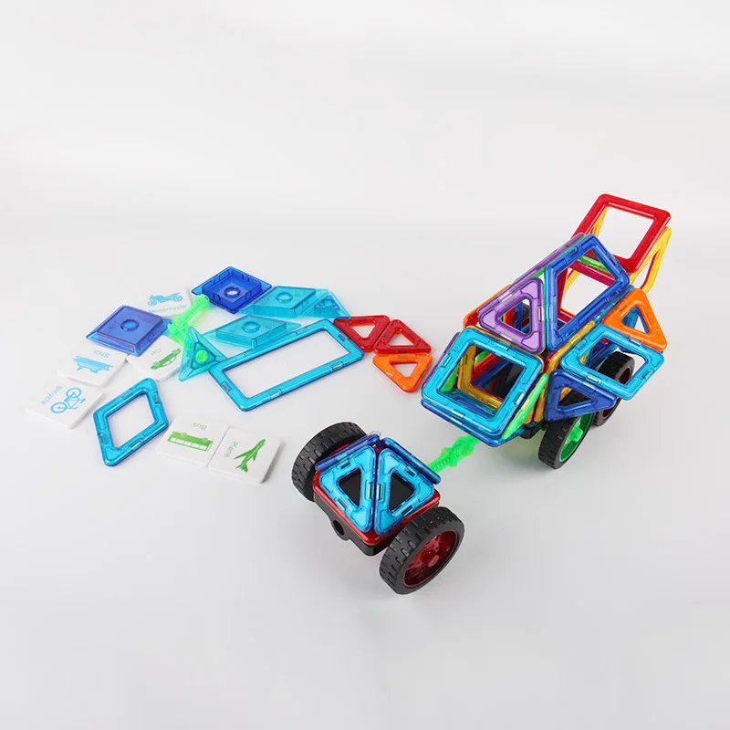 

Magnetic Sheet Ability Building Blocks Educational CHILDREN'S Toy Storage Boxed 65 Piece DIY Magnetic Sheet