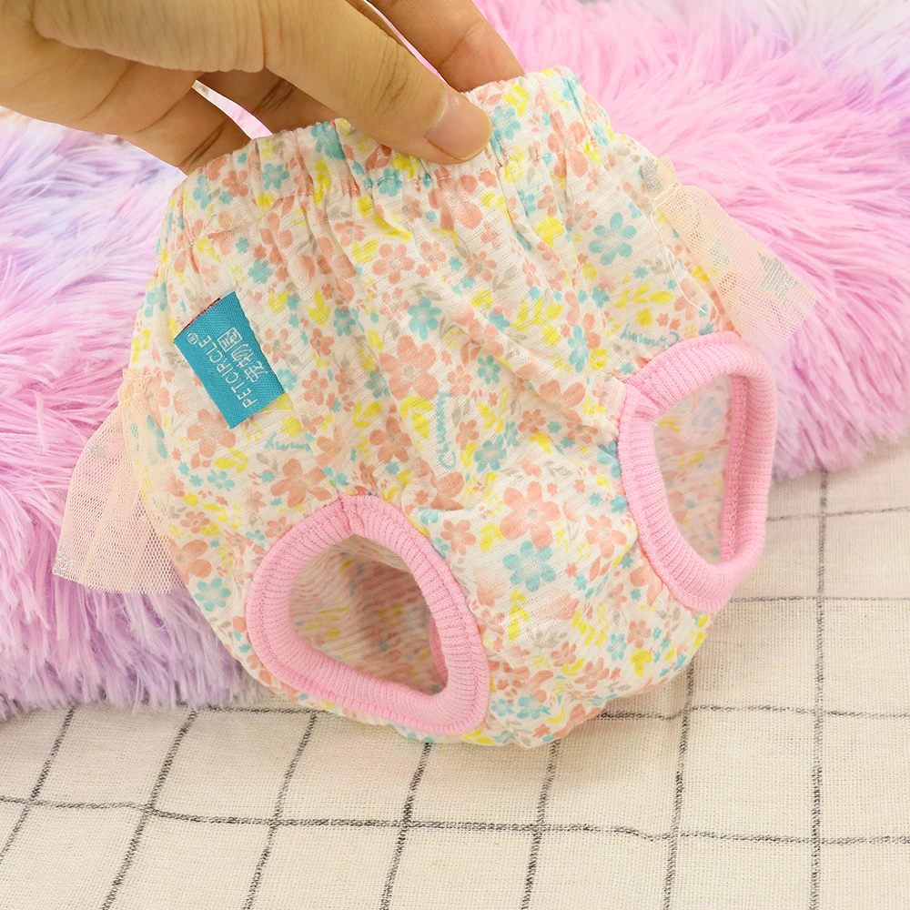 Reusable Dog Diaper Pant Physiological Pants Washable Female Girl Dogs Shorts Pants Absorbent Pets Underwear Sanitary Panties