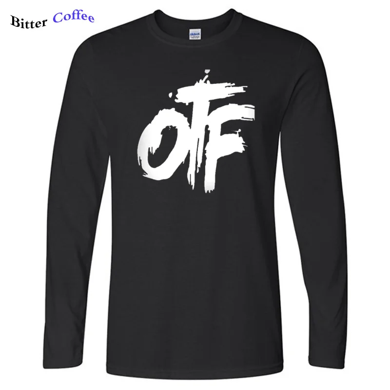 Новая Осенняя футболка Otf Lil Durk OTF, Мужская футболка с буквенным принтом, хлопковая футболка с длинным рукавом, повседневные мужские Забавные футболки размера плюс - Цвет: 1