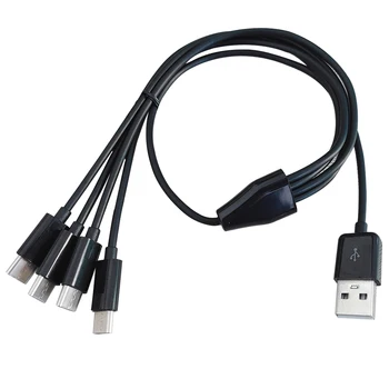 

50cm 4 in 1 USB type C charger cable power 4 type c devices at once