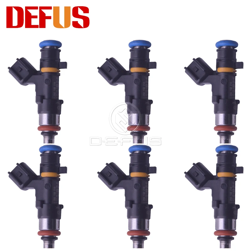 US $102.00 DEFUS NEW 6pcs Tested 440cc 40LB 0280158218 Fuel Injector Nozzle For Fo Rd FO CUS RS II 25T 20042011 Petrol Injection Bico