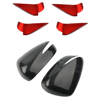 

Car Side Rear View Mirror Cover Trim with Car Styling Auto Interior Door Bowl Handle Cover Trim Stickers Case