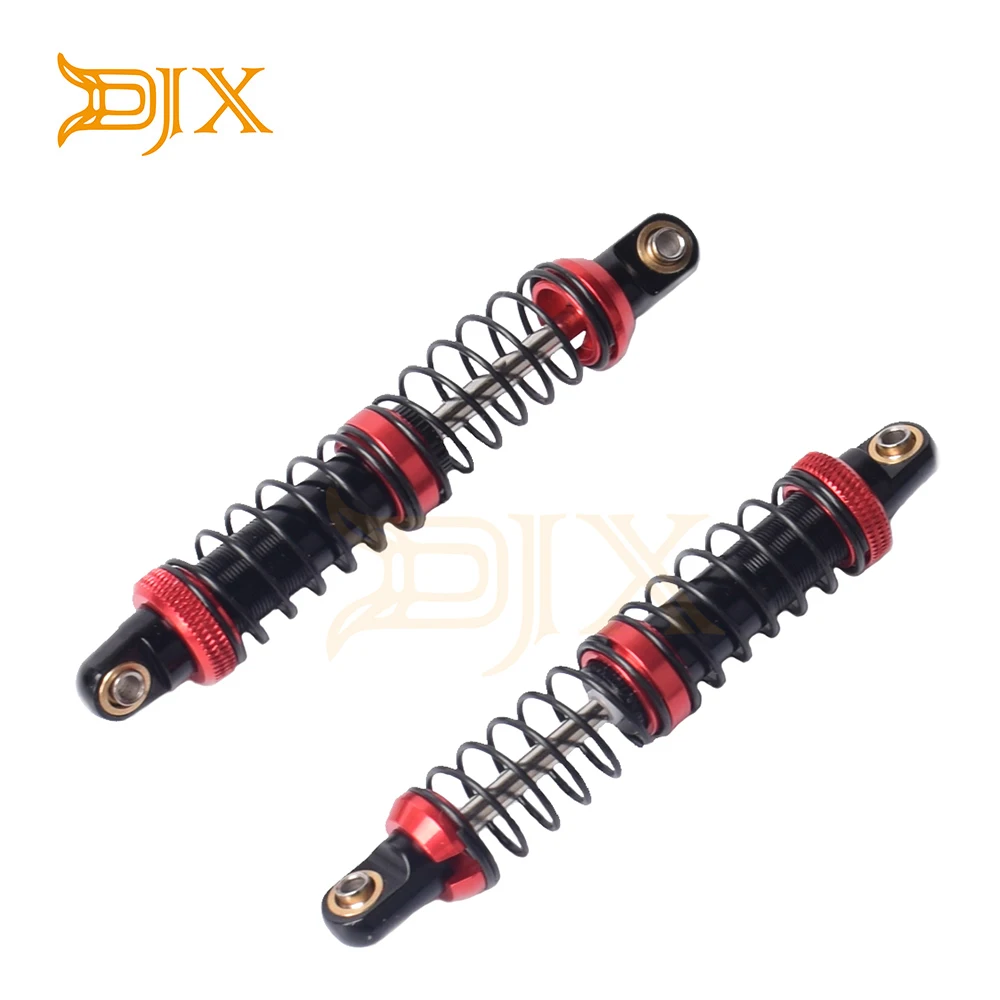 

DJX 2PCS Metal Double Spring Shock Absorber 86mm For 1/10 Rc Crawler Car Parts Truck Axial Scx10 Trx4 90046
