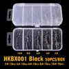 50Pcs/Box 2#/4#/6#/8#/10# Fishing Hooks High Qulity Black Color Jig Big Hook Treble Hooks ► Photo 3/6