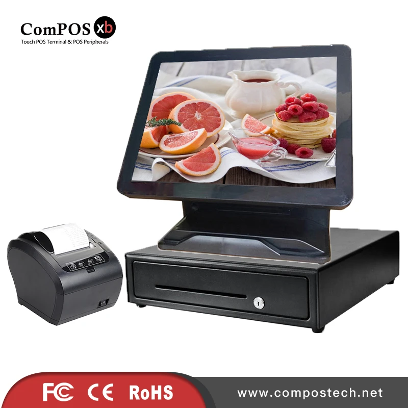 Windows All In One Pos System Cashier Pos Machine Supermarket Cashier Equipment Cash Register With 80mm Printer Aliexpress Computer Office