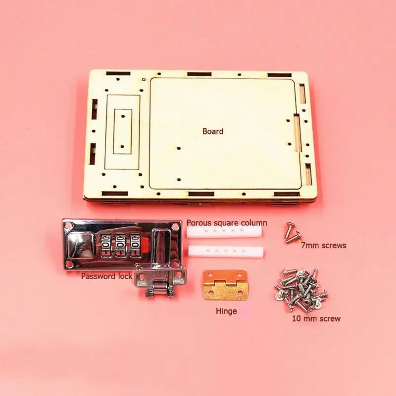 Коробка с паролем DIY Дети наука школьные проекты наборы для экспериментов