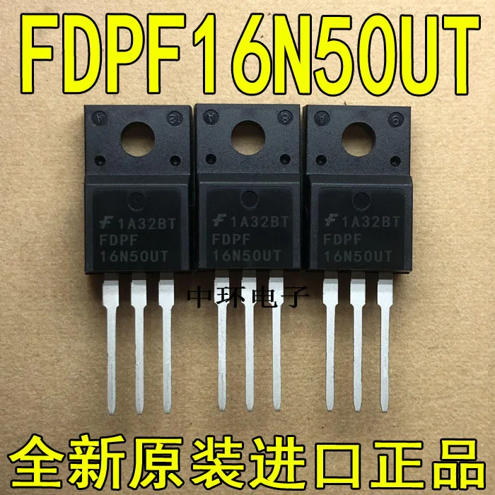 10 шт./лот FDPF16N50 TO-220F 16A 500V