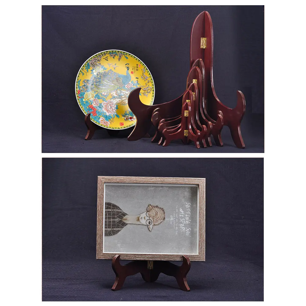 Деревянный декор чаши телефон Дисплей мольберт пластина Кронштейн подставка