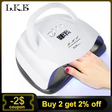 LKE 80 Вт Сушилка для ногтей Светодиодный УФ лампы 42 светодиодный s сушка для УФ-геля отверждения клея DIY художественные инструменты машина с автоматическим датчиком лампы для ногтей