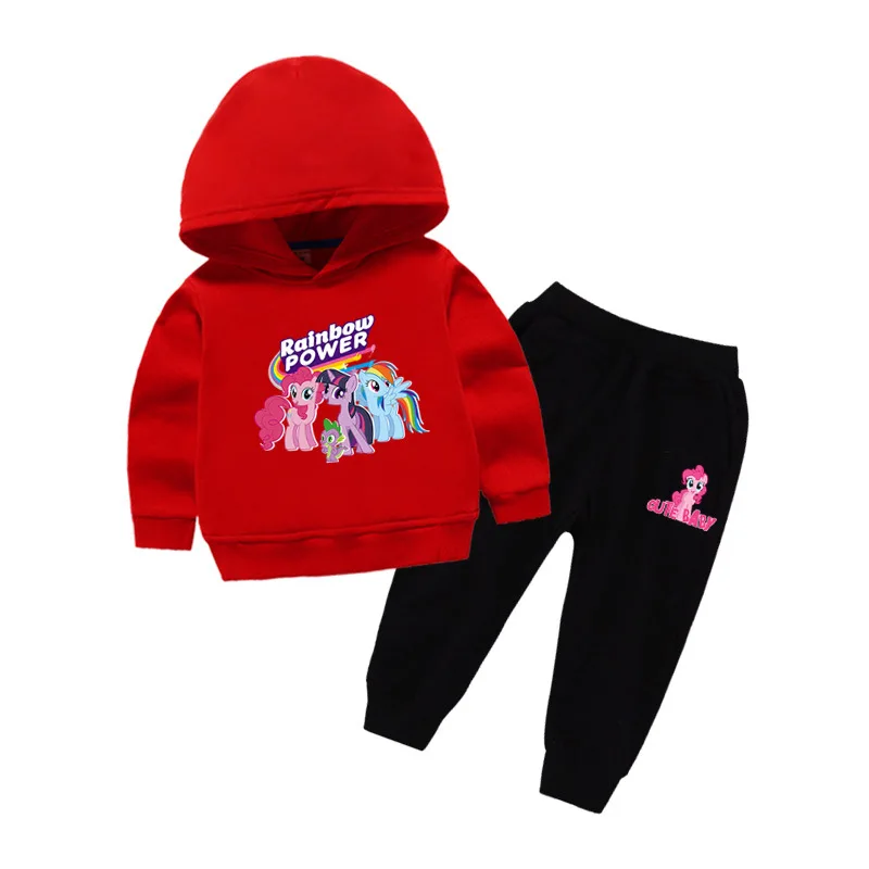 

Girl'S Suit Autumn Clothing Children Hoodie Two-Piece Set Little Girl Childrenswear Autumn New Style 2019 a-Piece Ready
