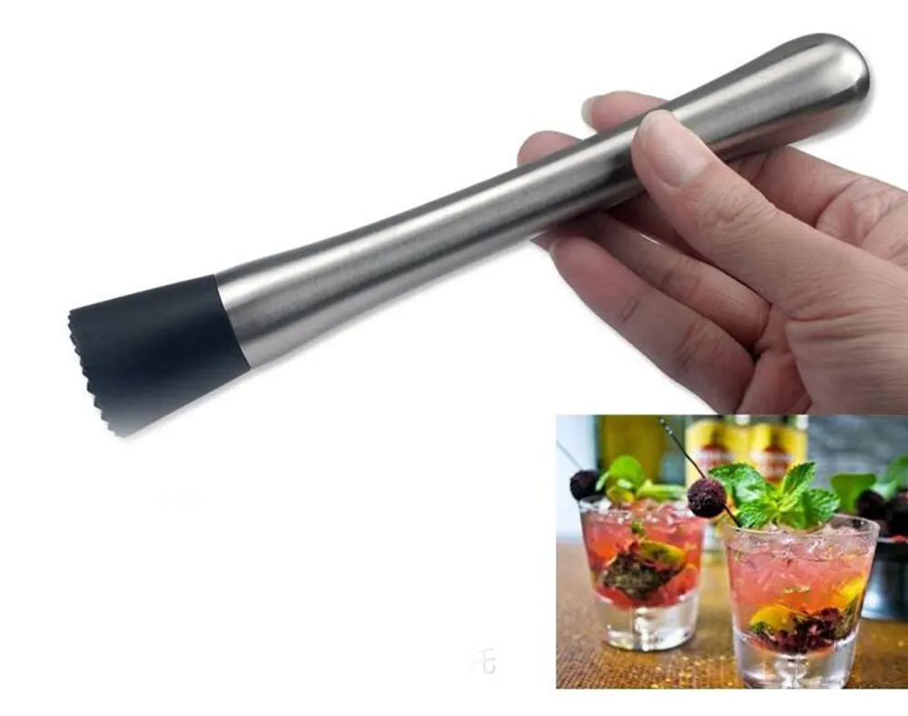 Барный пестик из нержавеющей стали, бар, миксер, посуда, Mojito, коктейль, сделай сам, напиток, пестик для фруктов, измельченный лед, барный инструмент C1209 c