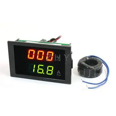 

AC Powered 80-300V 0-99.9A Digital LED Display Volt Test Panel Meter Gauge