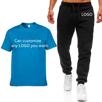 

Trend Men T Shirt Custom Logo Car Anime Funny Print T Shirt Men Punk Cotton Short Sleeve High Quality Mens T Shirt + Pants Suit