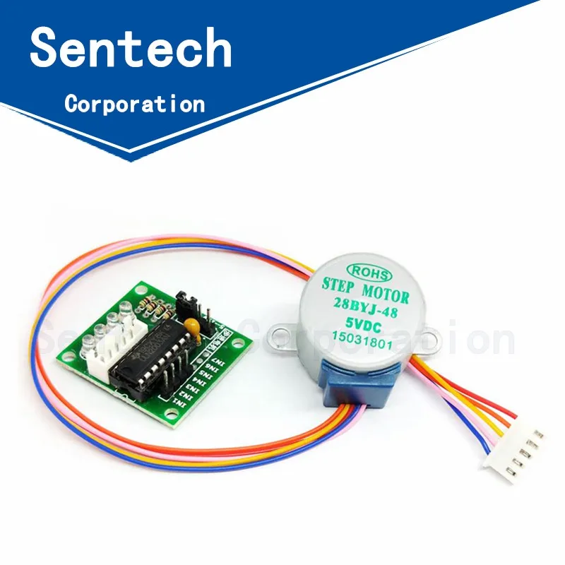 4-фазный шаговый двигатель 28BYJ-48-5V + плата драйвера ULN2003 для Arduino 1x 1 | Электронные