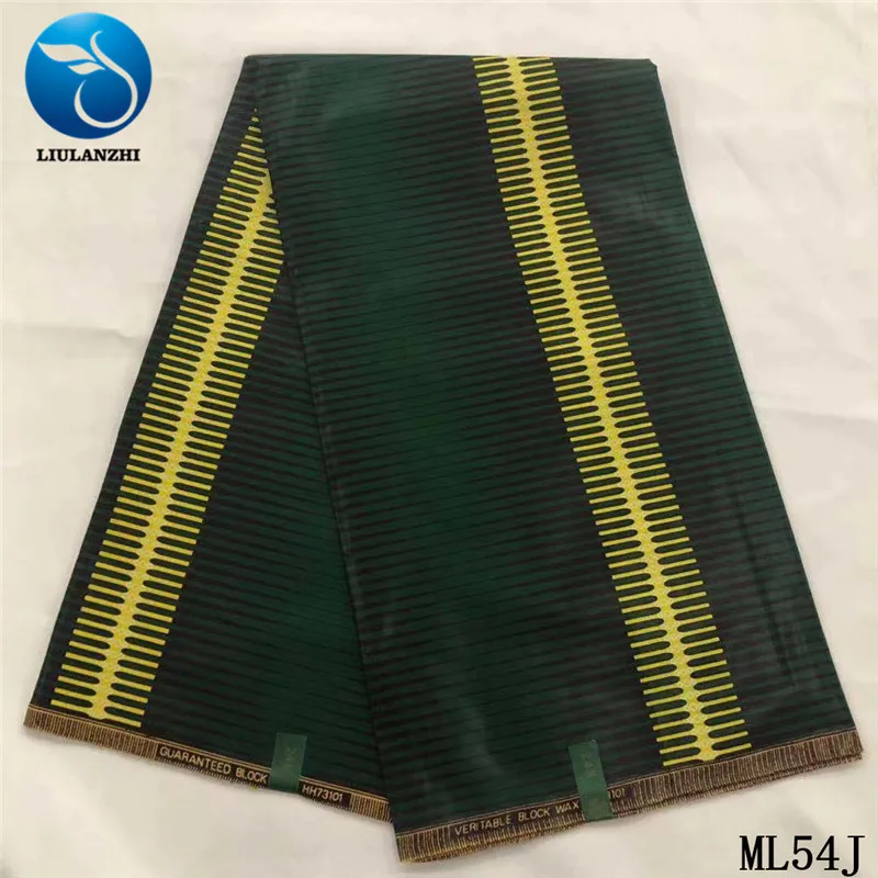 LIULANZHI настоящая восковая ткань 6 ярдов/партия Горячая нигерийский восковой хлопок для платья восковые принты ткань ML54J01-ML54J26 - Цвет: ML54J02