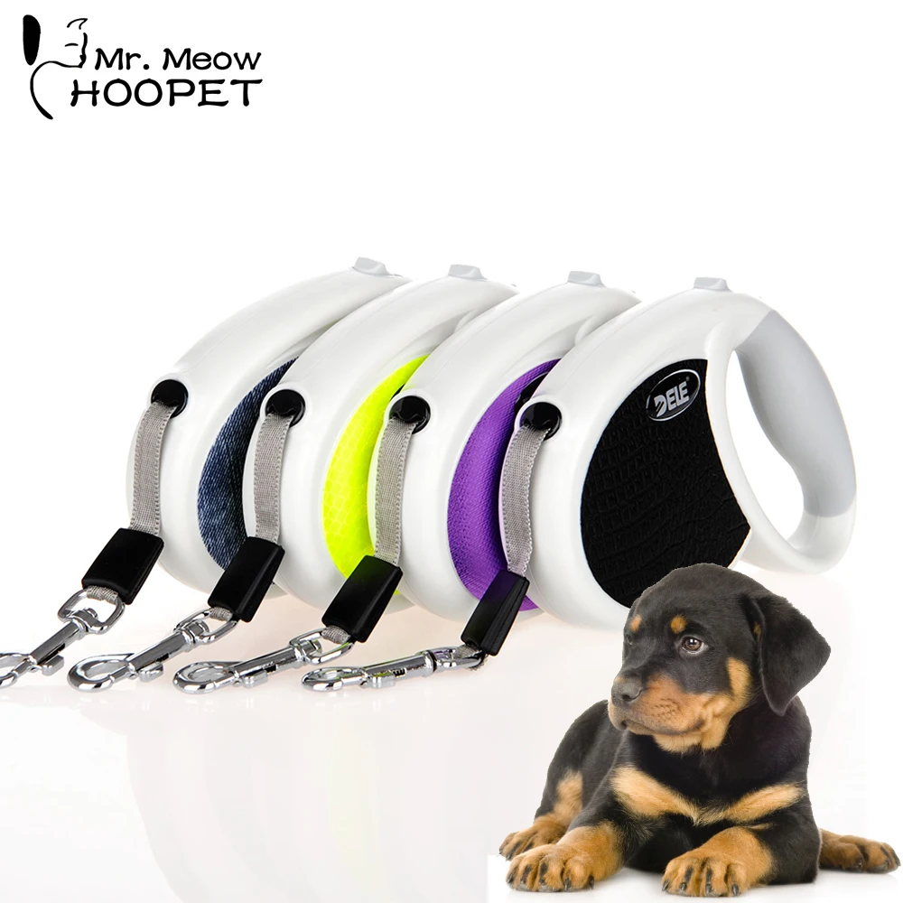 

Hoopet 3/5m Pet Dog Collar Automatic Retractable Dog Leash Dog/Cat Puppy Traction Rope Walking Lead Pet Products Dog Harness