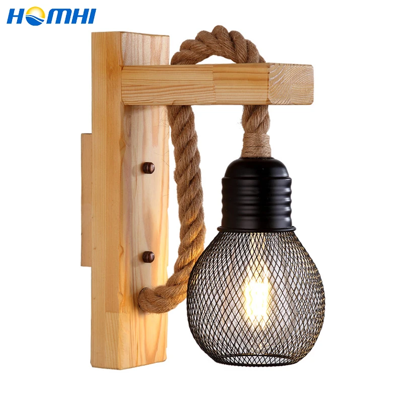 Настенные светильники в виде клетки для бара освещение прихожей винтажное