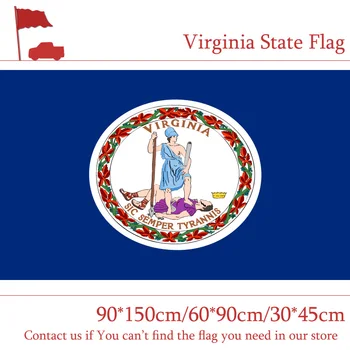 

10PCS Flag 60*90cm 90*150cm Virginia State Flag Flag 30*45cm Car Flag 3*5Ft