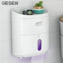 GESEW портативный держатель туалетной бумаги уф стерилизация гигиеническая бумажная диспенсер для ванной комнаты домашнего хранения мыльница, аксессуары для ванной комнаты