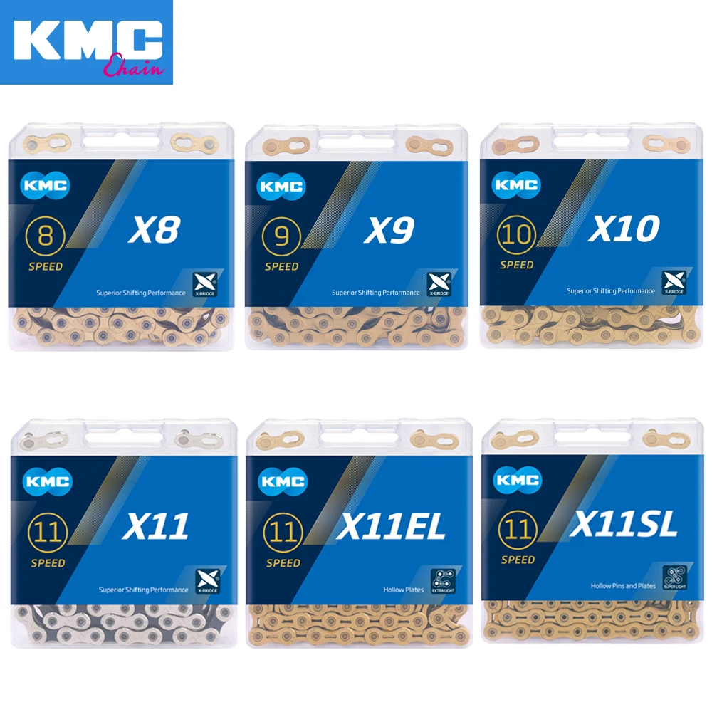 Цепь велосипедная KMC X8 X9 X10 X11 X12 8/9/10/11/12 скоростей шатун SRAM 8 9 10 11 12 s переключатель
