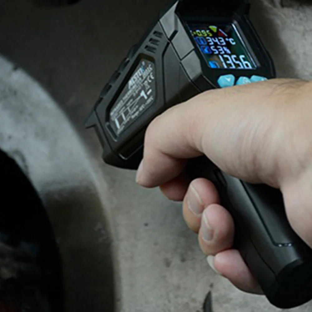 Non- Outdoor Handheld Portable LCD Display Digital Infrared Thermometer Emissivity Adjustable Humidity Meter Industry