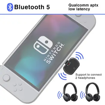 

BBGear USB C Audio Adapter for Nintendo Switch Bluetooth 5.0 APTX Low Latency for Nintendo Switch PS4 TV PC Wireless Transmitter