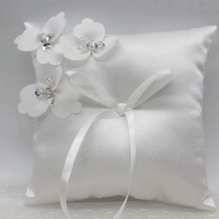 j002 15x15 см разноцветная кружевная лента, свадебное кольцо, подушка, цветок, жемчуг, декоративное кольцо, подушка, подушка, обручение, церемония, карман - Цвет: j002