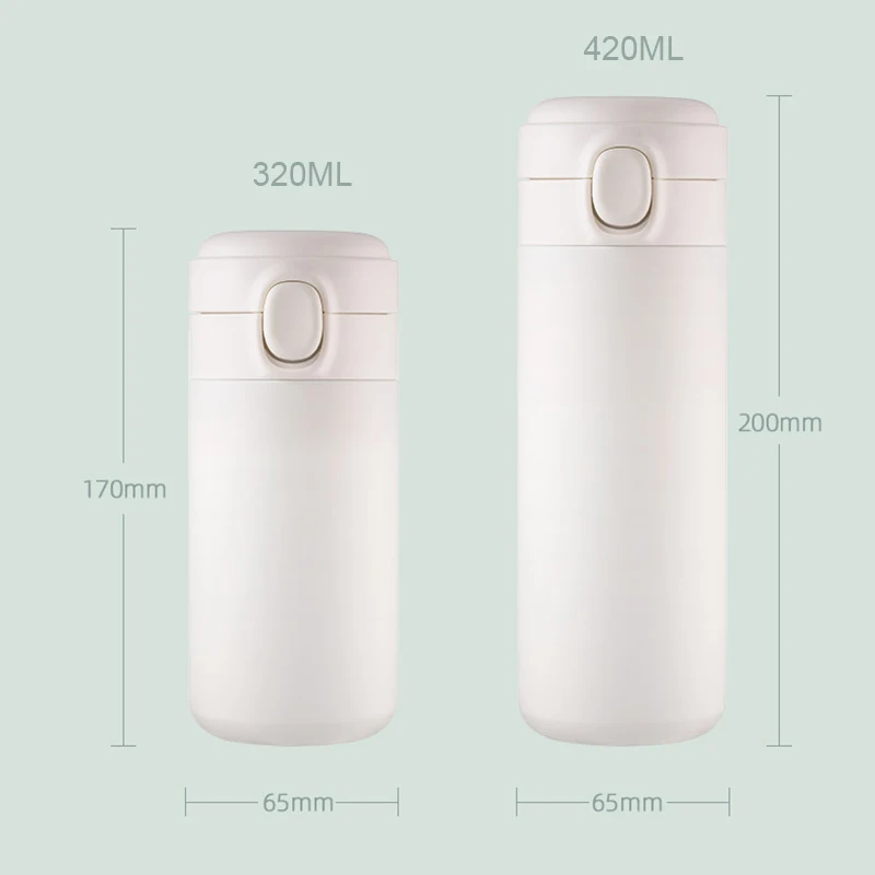 Fashion 420ml Stainless Steel Insulated Cup Coffee Tea Thermos Mug Thermal Water Bottle Thermocup Travel Drink Bottle Tumbler