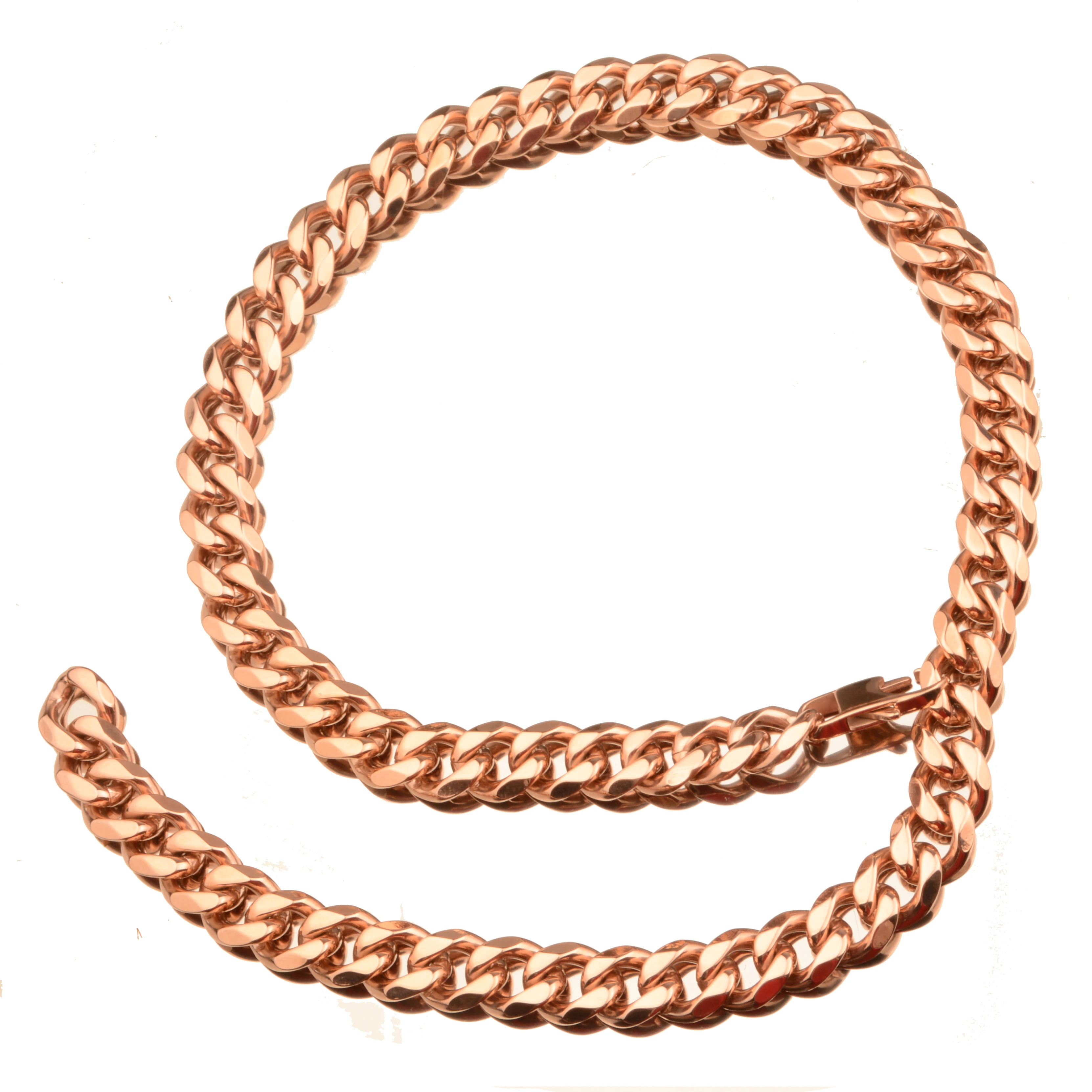 

15mm Rose Gold Xxxtentacion Choker Collar Tail Rock Rapper Cuban Link Chain Necklace Stainless Steel Men's Jewelry 18-40