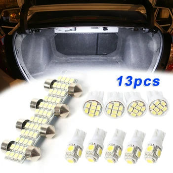 

License Plate LED Lights Replacement 12SMD LED 5-T10 5SMD LED 4-T10 8SMD Set Car