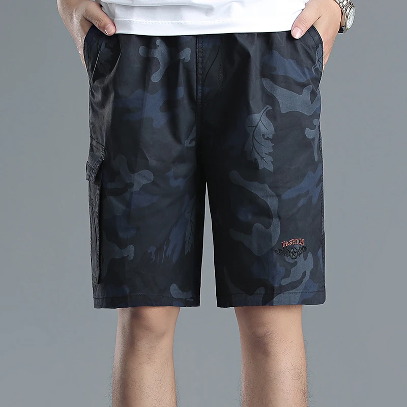 Seller Army Green Men Shorts Camouflage Men Clothes Work Out for Man Cargo Shorts Homme Casual Cotton Straight Shorts for Men XL-6XL