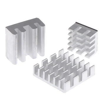 

3pcs/set Silver Aluminum Heatsink Radiator for Raspberry Pi 3B+
