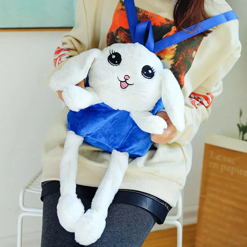 Горячая kawaii Кролик плюшевый рюкзак милый кролик динозавр животное плюшевый рюкзак портмоне забавная плюшевая игрушка детский подарок