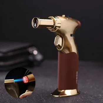

High Temperature Direct Jet Flame Impact Welding Gun Torch Fire with Safe Lock Lighter Barbecue Kitchen Lighter （no gas）