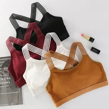 Женский спортивный бюстгальтер для йоги, противоударный сексуальный спортивный бюстгальтер с открытой спиной, хлопковые дышащие спортивные майки для фитнеса, бега, спортзала, топы, спортивная одежда