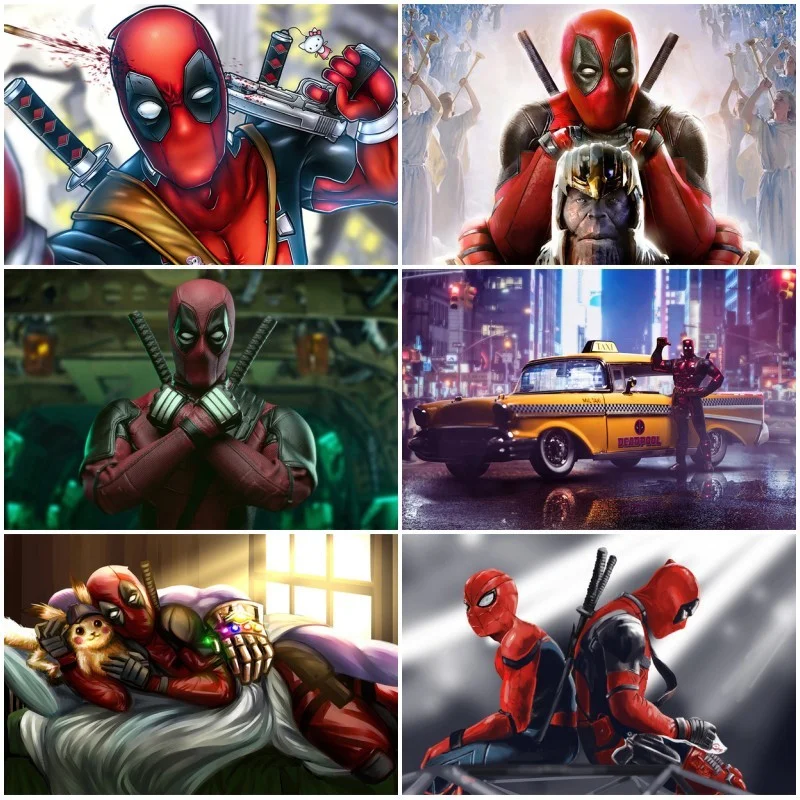 Deadpool Photo imprimée sur toile encadrée Décoration murale Maison Bureau, 20'' x 16 inch( 50x 40 cm ) -18mm depth Deadpool Photo imprimée sur toile encadrée Décoration murale Maison Bureau, 20'' x 16 inch( 50x 40 cm ) -18mm depth