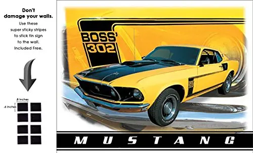 Mustang Boss Ii Оловянный знак Ford Trucks-80 Yr дань винтажный оловянный знак Ретро металлический знак бар украшение для стен дома, паба Ретро металлический художественный плакат - Цвет: Mustang Boss Ii