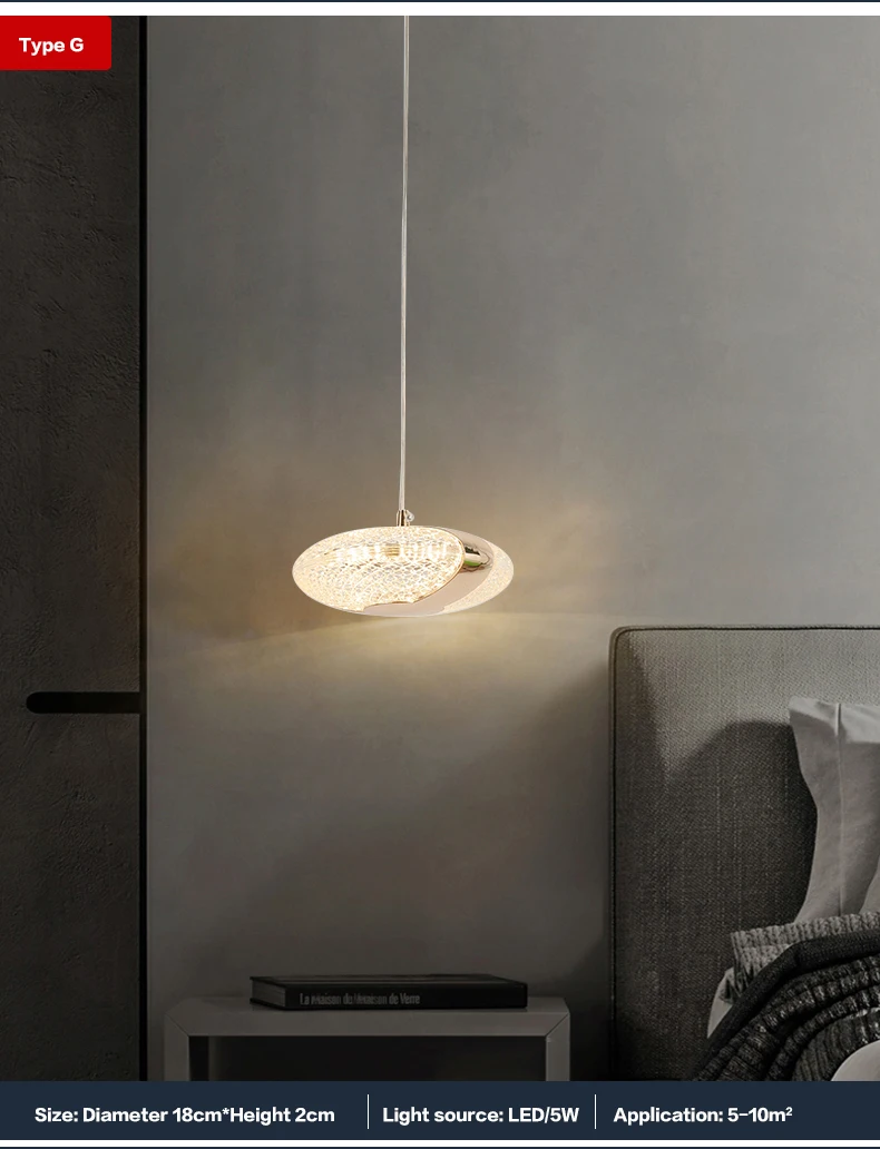 Nordic lustre rotatable multi-estilo led luzes redondas