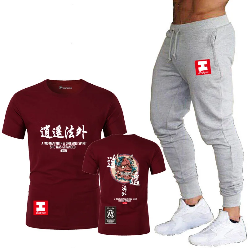 Популярная Новая футболка с аниме homme blood youth free, футболка с принтом, модная брендовая одежда, мужская футболка в стиле хип-хоп, Забавный Топ для мужчин