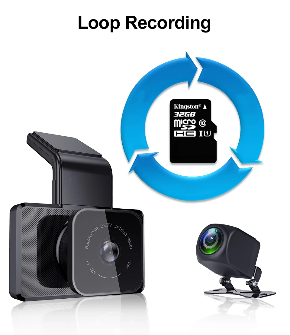  K10 Car DVR Camera WIFI GPS Speed N GPS coordinates 1080P HD Night Vision Dash Cam 24H Parking Moni
