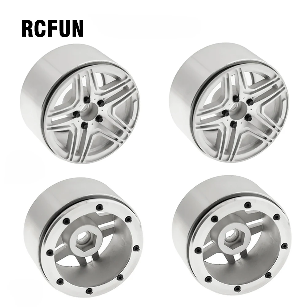 

4PCS Metal 2.2 Inch Wheel Rim for 1/10 RC Climbing car Wheel lock SCX10 TRX-4 Simulation Mercedes