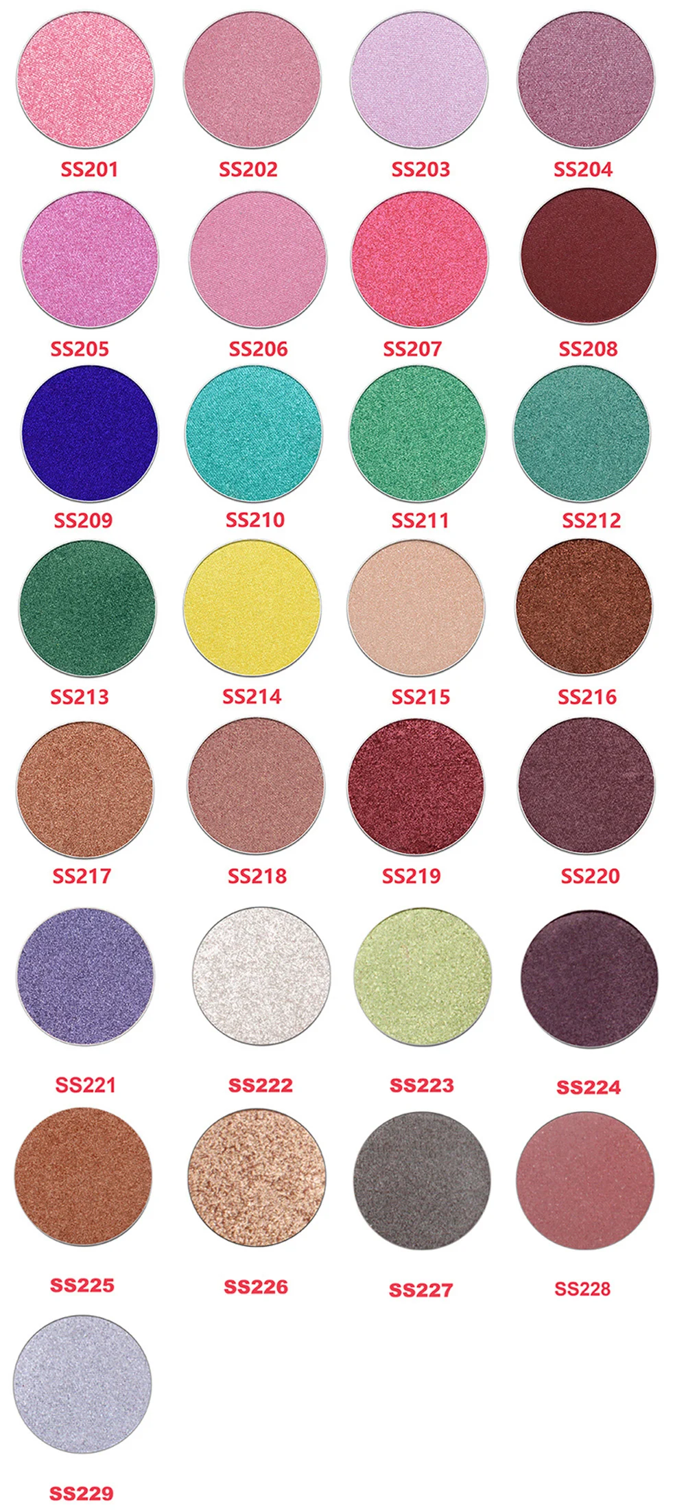 Private Label Wholesale Matte Shimmer Glitter Eyeshadow Palette With Mirrors Neutral Eye Makeup No Brand OEM