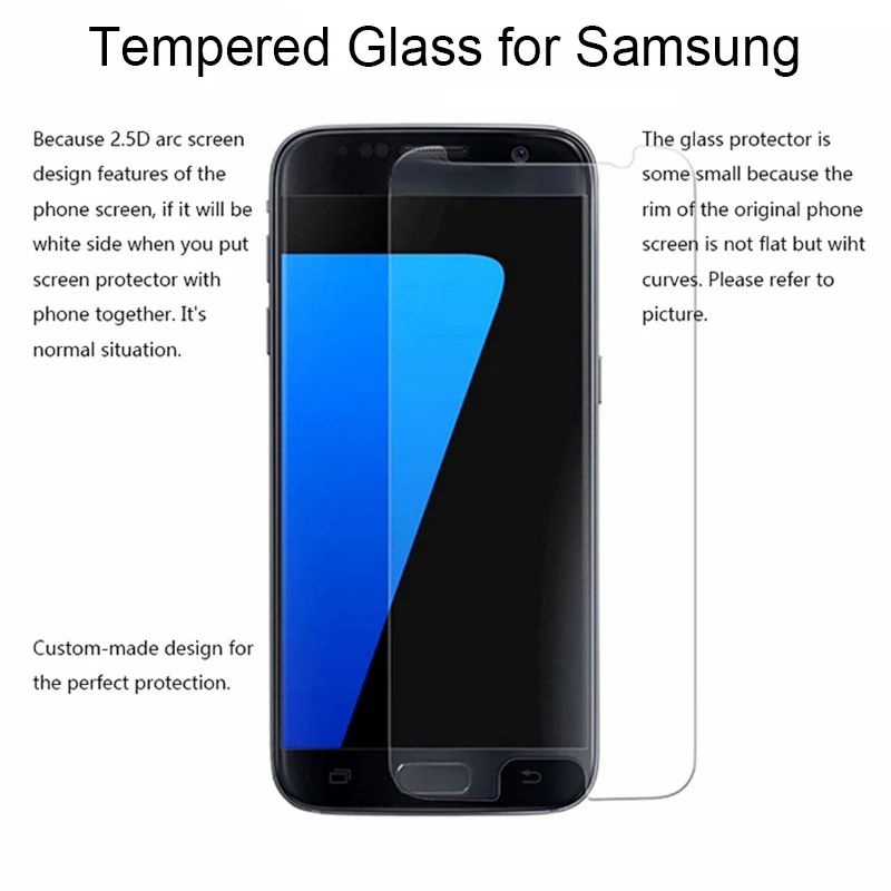 Протектор экрана 9H стекло для samsung Galaxy S2 S3 S4 S5 мини закаленное S6 S7 на Grand Prime G360